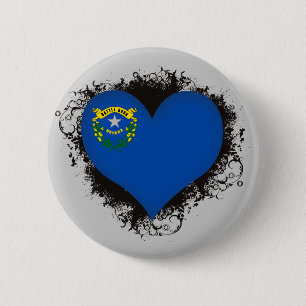 Vintage Ich liebe Nevada Button