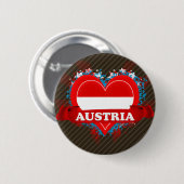 Vintage Ich liebe Österreich Button (Vorne & Hinten)