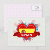 Vintage Ich liebe Spanien Postkarte (Vorne/Hinten)