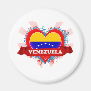 Vintage Ich liebe Venezuela Magnet