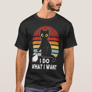 Vintage Ich mache was ich will Katze Liebe r Papa T-Shirt