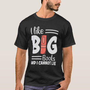 Vintage Ich mag große Bücher Nerds Bücherwurm Büch T-Shirt