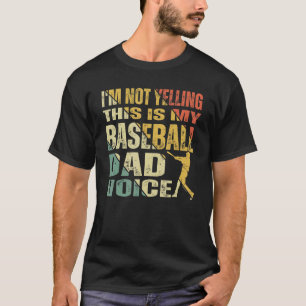Vintage Ich Schreie Nicht Das Ist Meine Baseball-D T-Shirt