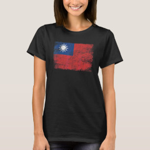 Vintage ich stehe mit Taiwan Taiwanesisch Flagge S T-Shirt