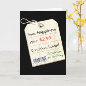 Vintage Ich würde lieber Second-Hand-Laden _2  Karte (Gelbe Blume)