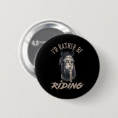 Vintage Id statt Reitpferd Button (Vorne & Hinten)