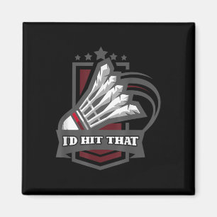 Vintage-ID trifft diesen Badminton-Sportler-Traine Magnet