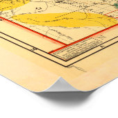 Vintage Idaho Mineral & Natural Resources Karte Poster (Ecke)