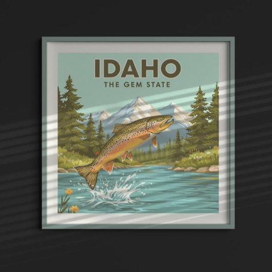 Vintage Idaho Poster