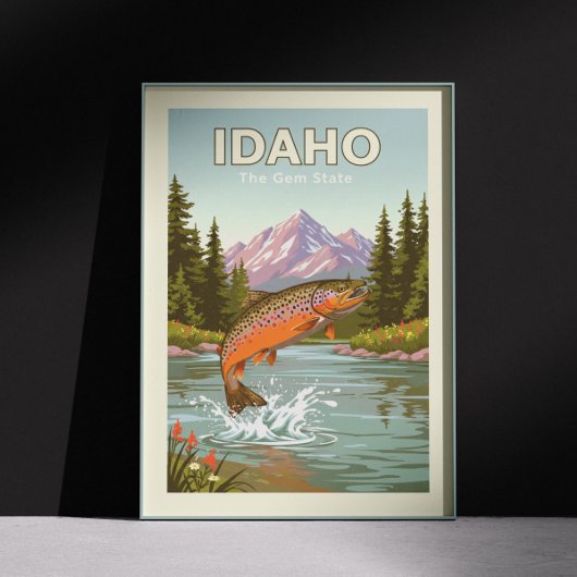 Vintage Idaho Poster