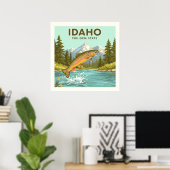 Vintage Idaho Poster (Heimbüro)