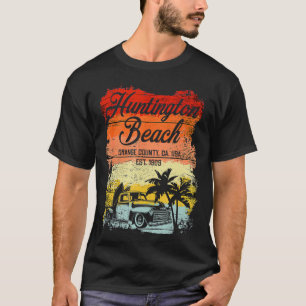 Vintage-Idee für Surf-Wettbewerbe in Huntington Be T-Shirt