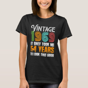 Vintage Idee von 1969, 54 Jahre alt, Geburtstag fü T-Shirt