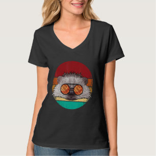 Vintage-Igel-Gesicht-Wildlife-Retro-Tier-Achtziger T-Shirt