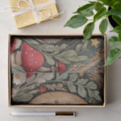 Vintage-Igel-Wald-Blumen-William-Morris Seidenpapier (Geschenk)