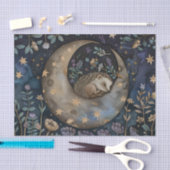 Vintage-Igel-Wald-Blumen William Morris  Seidenpapier (Handwerk)