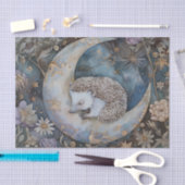 Vintage-Igel-Wald-Blumen William Morris  Seidenpapier (Handwerk)