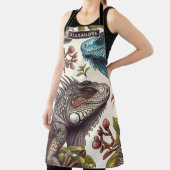 Vintage Iguana Nahtlose Malerei Schürze (InSitu)