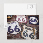 Vintage Ikonische Route 66 Postkarte (Vorne/Hinten)