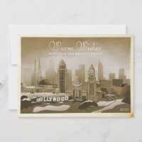 Vintage ikonische Winterlandschaft in Los Angeles