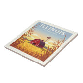 Vintage Illinois Fliese (Seite)
