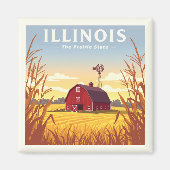Vintage Illinois Magnet (Vorne)