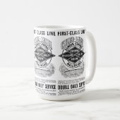 Vintage Illinois zentrale Eisenbahn Kaffeetasse (VorderseiteRechts)