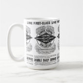 Vintage Illinois zentrale Eisenbahn Kaffeetasse (Links)
