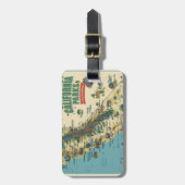 Vintage Illustrated California Parks Map Art Gepäckanhänger (Vorderseite vertikal)