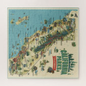 Vintage Illustrated California Parks Map Art Puzzle (Horizontal)