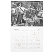Vintage Illustration 12 Monat Pirate Kalender (Jan 2027)