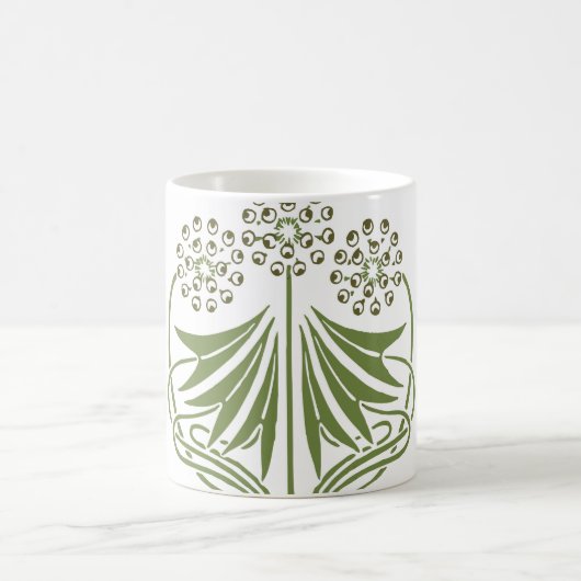 Vintage Illustration - Abstrakt Jugendstil Beauti Kaffeetasse (Mittel)