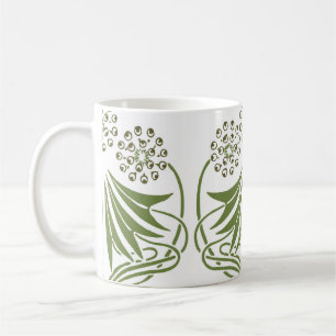 Vintage Illustration - Abstrakt Jugendstil Beauti Kaffeetasse