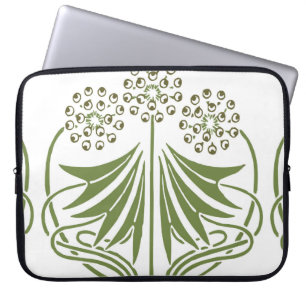 Vintage Illustration - Abstrakt Jugendstil Beauti Laptopschutzhülle