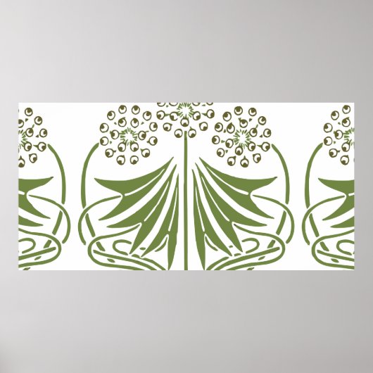 Vintage Illustration - Abstrakt Jugendstil Beauti Poster (Vorne)