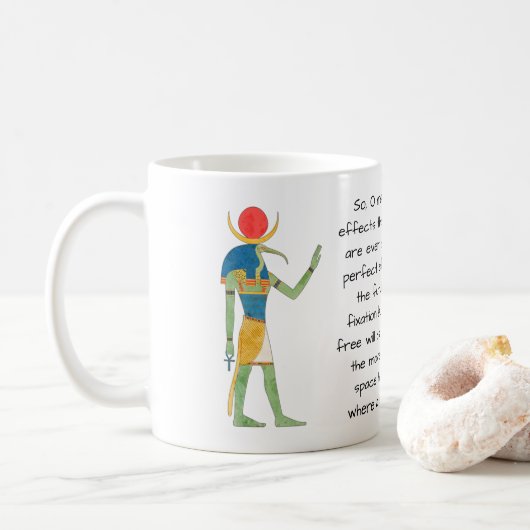 Vintage Illustration Ägyptens Kaffeetasse (Mit Donut)