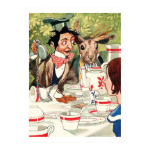 Vintage-Illustration Alice im Wunderland