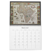 Vintage Illustration Antique World Maps Kalender (Mär 2027)