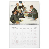 Vintage Illustration - Arbeitsplätze und Beruf in Kalender (Jan 2027)