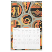 Vintage Illustration Art Deco Kalender (Feb 2027)