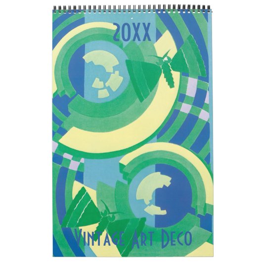 Vintage Illustration Art Deco Kalender (Titelbild)