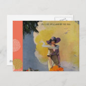 Vintage Illustration aus dem 19. Jahrhundert: dire Postkarte (Vorne/Hinten)