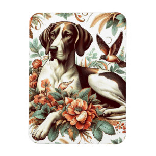 Vintage-Illustration Braque Français Magnet
