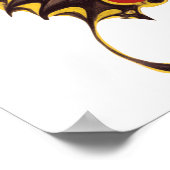 Vintage Illustration Butterfly Fairy Small Poster (Ecke)