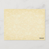 Vintage Illustration Cherubs singen Postkarte (Rückseite)