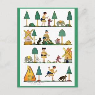 Vintage Illustration der 1920er Jahre Postkarte