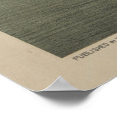 Vintage Illustration der Crewing Athletes (1879) Poster (Ecke)