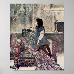 Vintage Illustration Der Geheimgarten Poster
