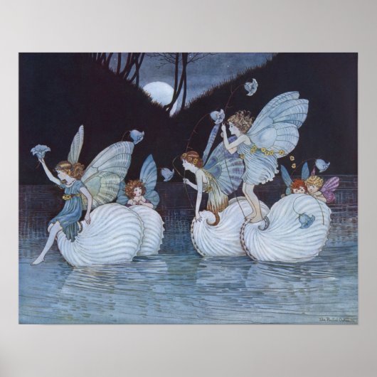 Vintage Illustration der Insel Mairy, Retro Poster (Vorne)