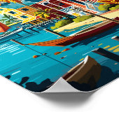 Vintage-Illustration der Kaimaninseln Poster (Ecke)